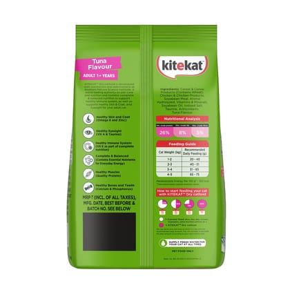 Kitekat Tuna Flavour Adult (1+ Years) Dry Cat Food 1kg