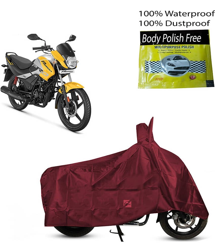 EGAL Bike Body Cover for Hero ( Pack of 1 ) , Maroon