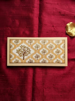 The Golden Banyan Envelope – Premium Designer Money Envelope for Wedding & Luxury Gifting