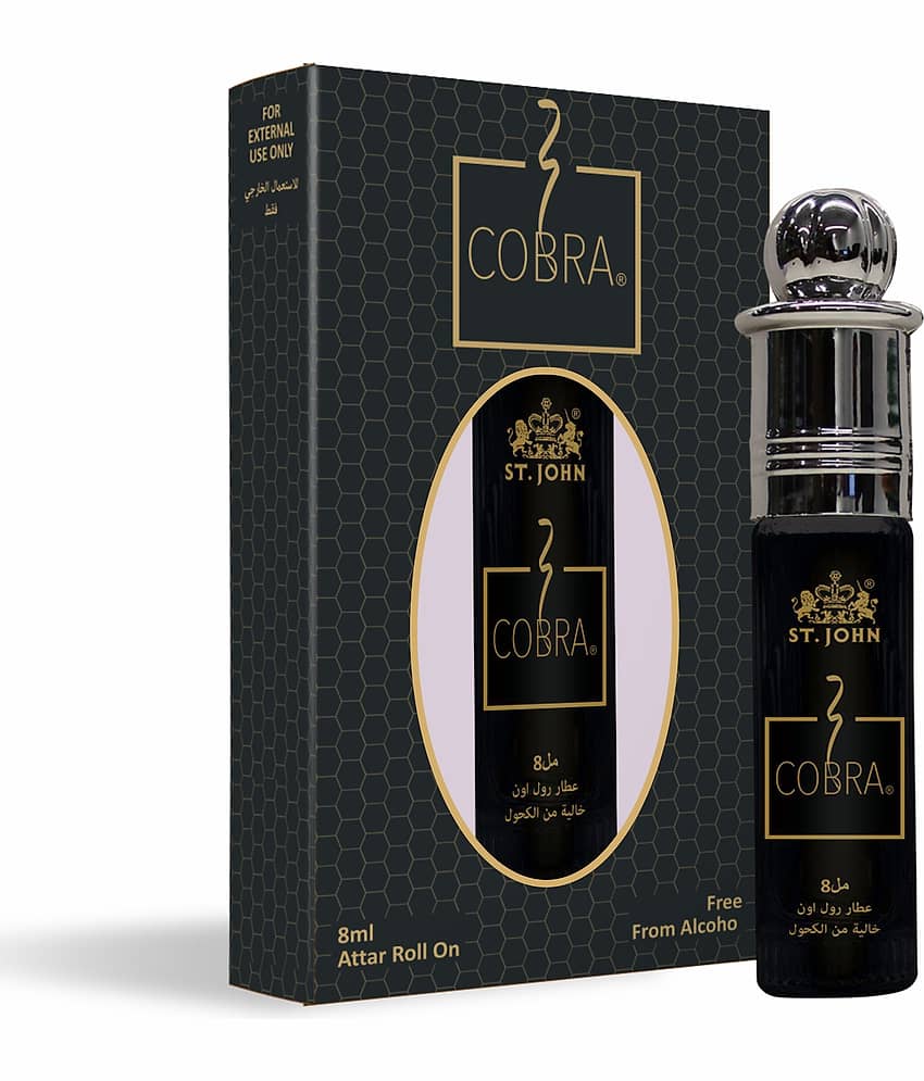 ST.JOHN Cobra Roll on Attar, ittar Free from Alcohol 8ml- Pack of 1