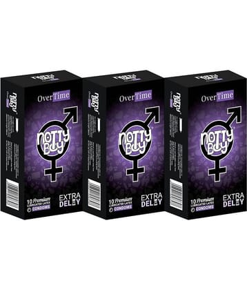 NottyBoy Over Time Prolong Pleasure Condoms - 30 Units