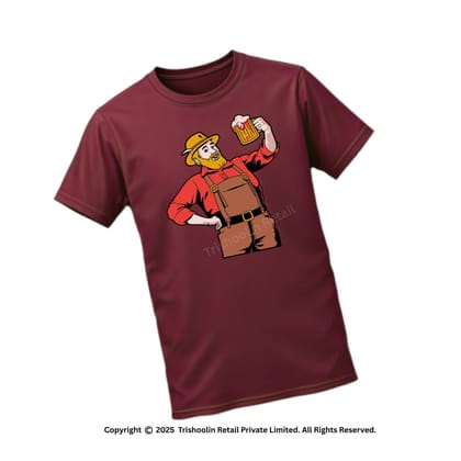 Trishoolin SSHAYU Printed T-Shirt | Design 10230MB | Regular Fit | Crew Neck / Round Neck Half Sleeve | Pack of 1