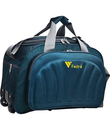 FEDRA - 40 Ltrs Blue Polyester Duffle Bag