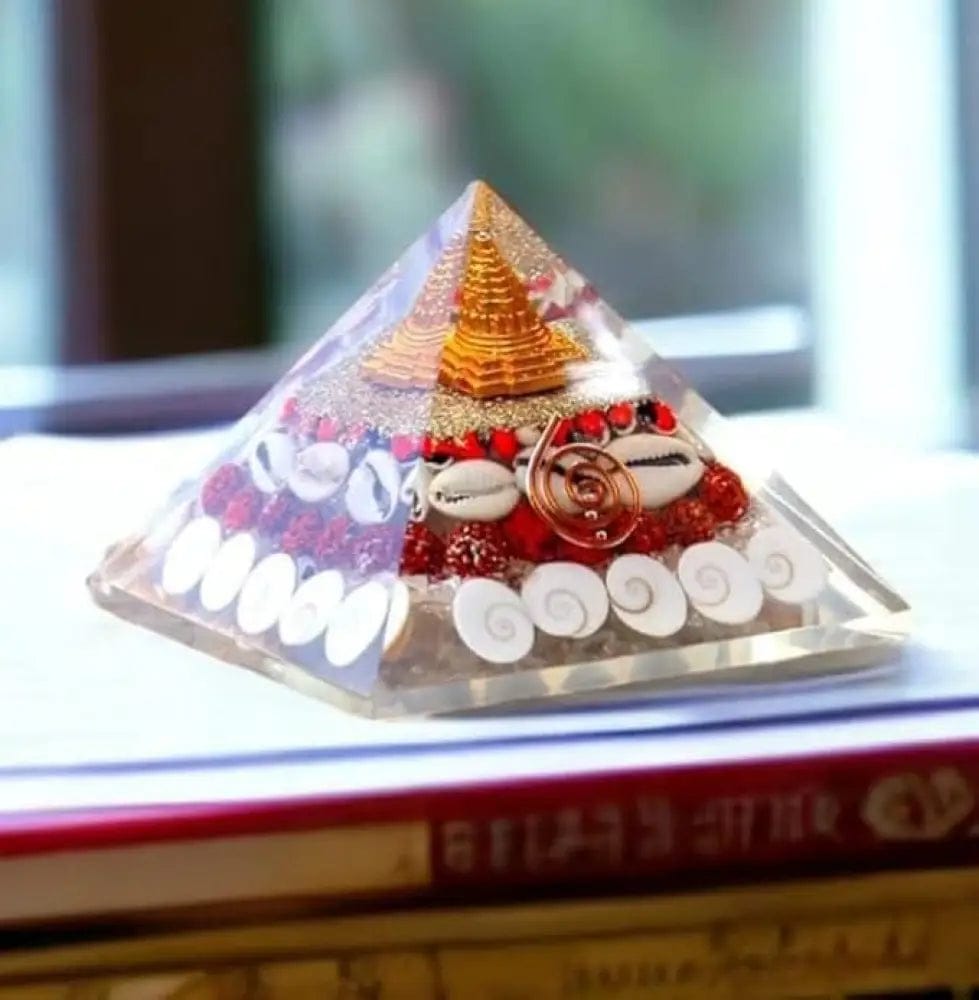 Crystal Wealth Gomati Chakra Shree Yantra Pyramid – Unlock Prosperity & Success