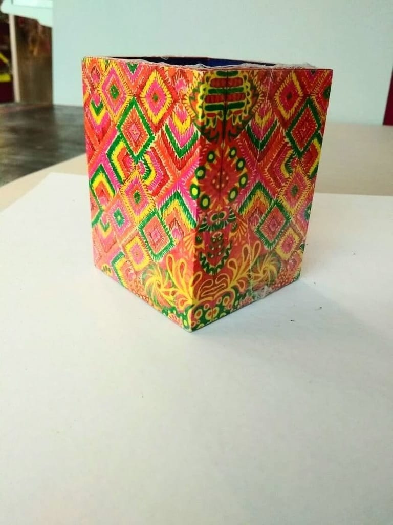 Phulkari Pen Stand - Stationery | Buy online on ZillyBuy