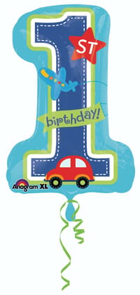 Wanna Party All Aboard 1st Birthday Boy 28" P30 Wanna Party All Aboard 1st Birthday Boy 28" P30