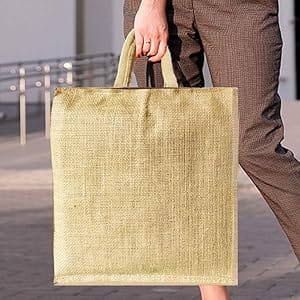 Love Food Hate Waste printed on a stylish and sturdy jute bag