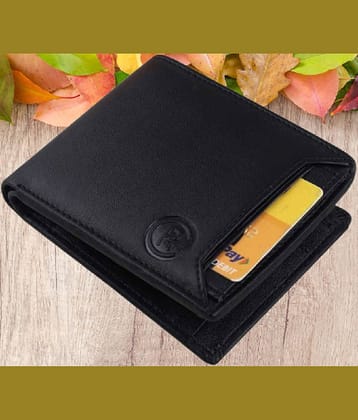 Classic World PU Self Design Men's RFID Wallet With 10 Slots For Card ( Black , Pack of 1 )