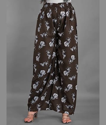 Apratim - Brown Rayon Straight Women's Palazzos ( Pack of 1 )