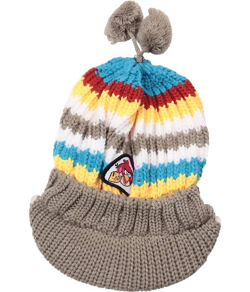 Bizarro.in Gray Woollen Cap For Boy