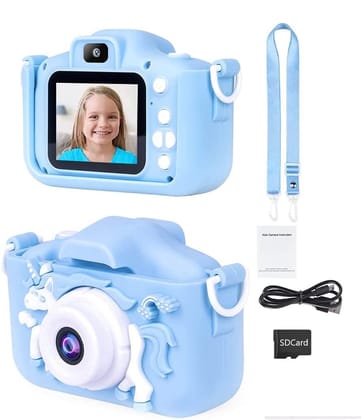 CADDLE & TOES Kids Digital Camera 1080P HD for 4+ to 12 Year Old Boys/Girls, Toddler Video Camera, Christmas/Birthday Gift, Blue-Unicorn CADDLE & TOES Kids Digital Camera 1080P HD for 4+ to 12 Year Old Boys/Girls, Toddler Video Camera, Christmas/Birthday