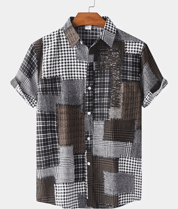 AAPSKA Rayon Flex Regular Fit Printed Half Sleeves Men's Casual Shirt - Brown ( Pack of 1 )