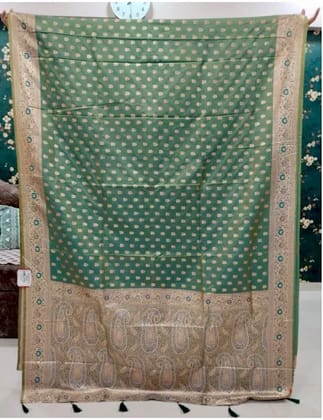Meena Katan Silk -Green