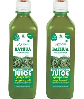 Axiom Bathua Juice 500ml (Pack of 2) |100% Natural WHO-GLP,GMP,ISO Certified Product