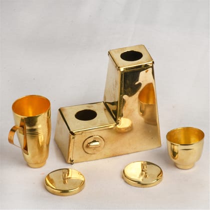 Toy Antiqua Idli Patra & Mixer Premium Handcrafted Miniature Toy