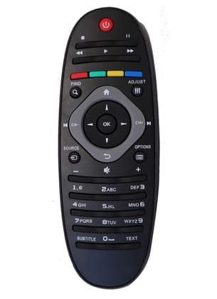 LCD-LED Remote No. URC 120 (Without D2H), Compatible with PHILIPS LCD-LED Remote-Old Remote Functions Must Be Exactly Same (Color Multicolor)