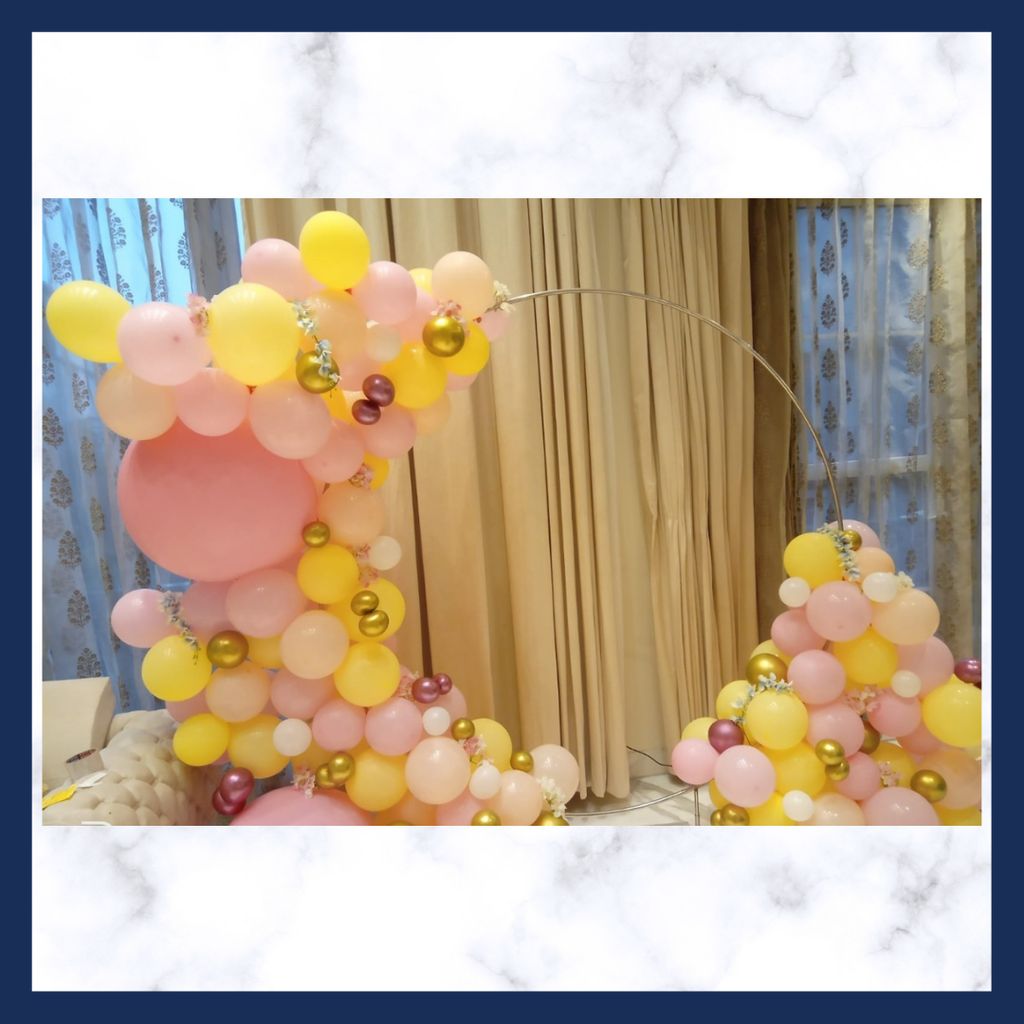 Pastel Balloon and Flower Ring - Party and Festive Needs | Buy online on ZillyBuy