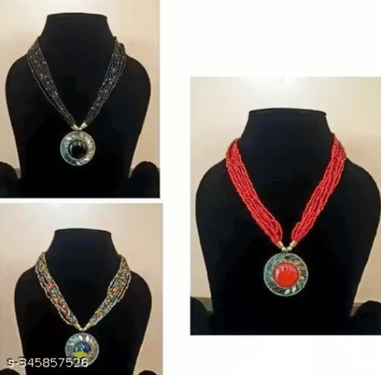 3 pcs Combo seed beads necklace for women and girls Necklaces & Chains.
