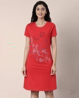 Long Tee - Red Chilli-XS / LT0024 - RedChilli