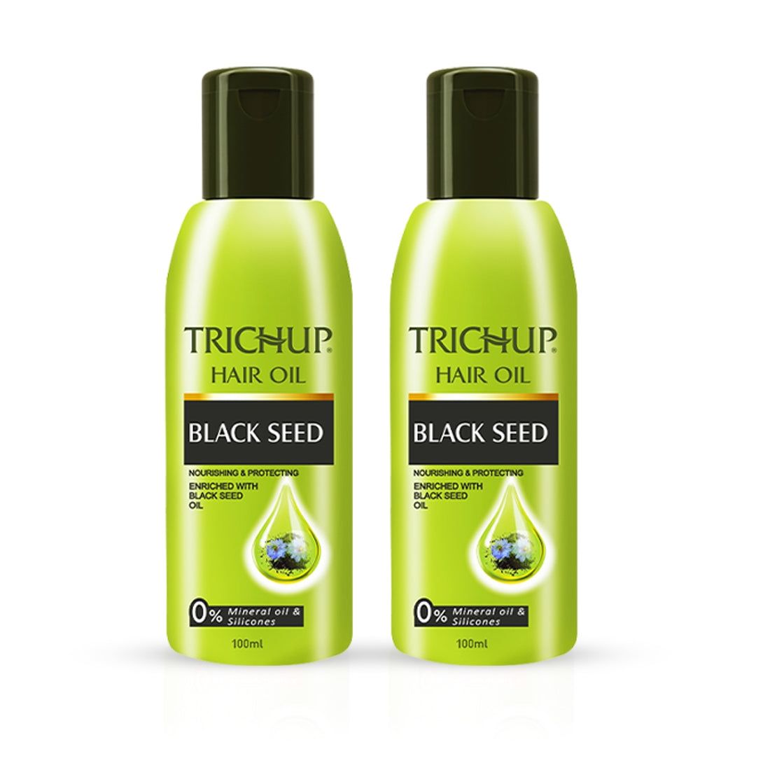 Trichup Black Seed Hair Oil – 100 ml × 2 Pack (Natural Ayurvedic Nourishing Oil)