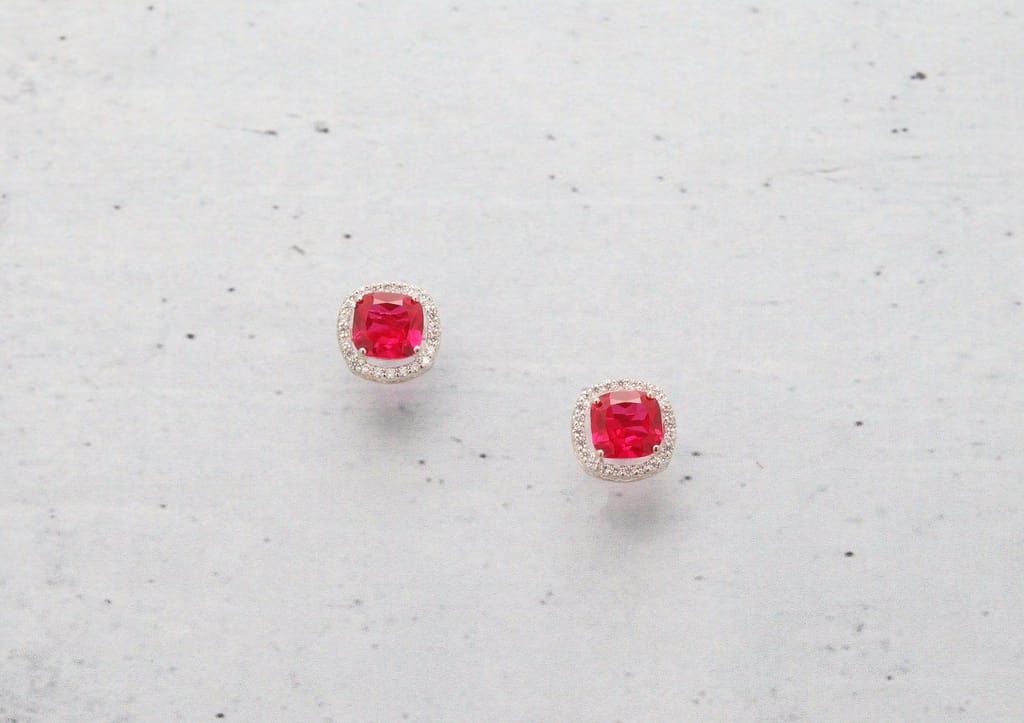 Chromatic Solitaire Stud Earrings - Earrings | Buy online on ZillyBuy