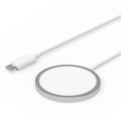 15W MagSafe Magnetic Wireless Charger Type-C Fast Charging USB-C Induction Charger Compatible with All iPhone Mobiles & Air Pods 15W MagSafe Magnetic Wireless Charger Type-C Fast Charging USB-C Induction Charger Compatible with All iPhone Mobiles & Air Pods