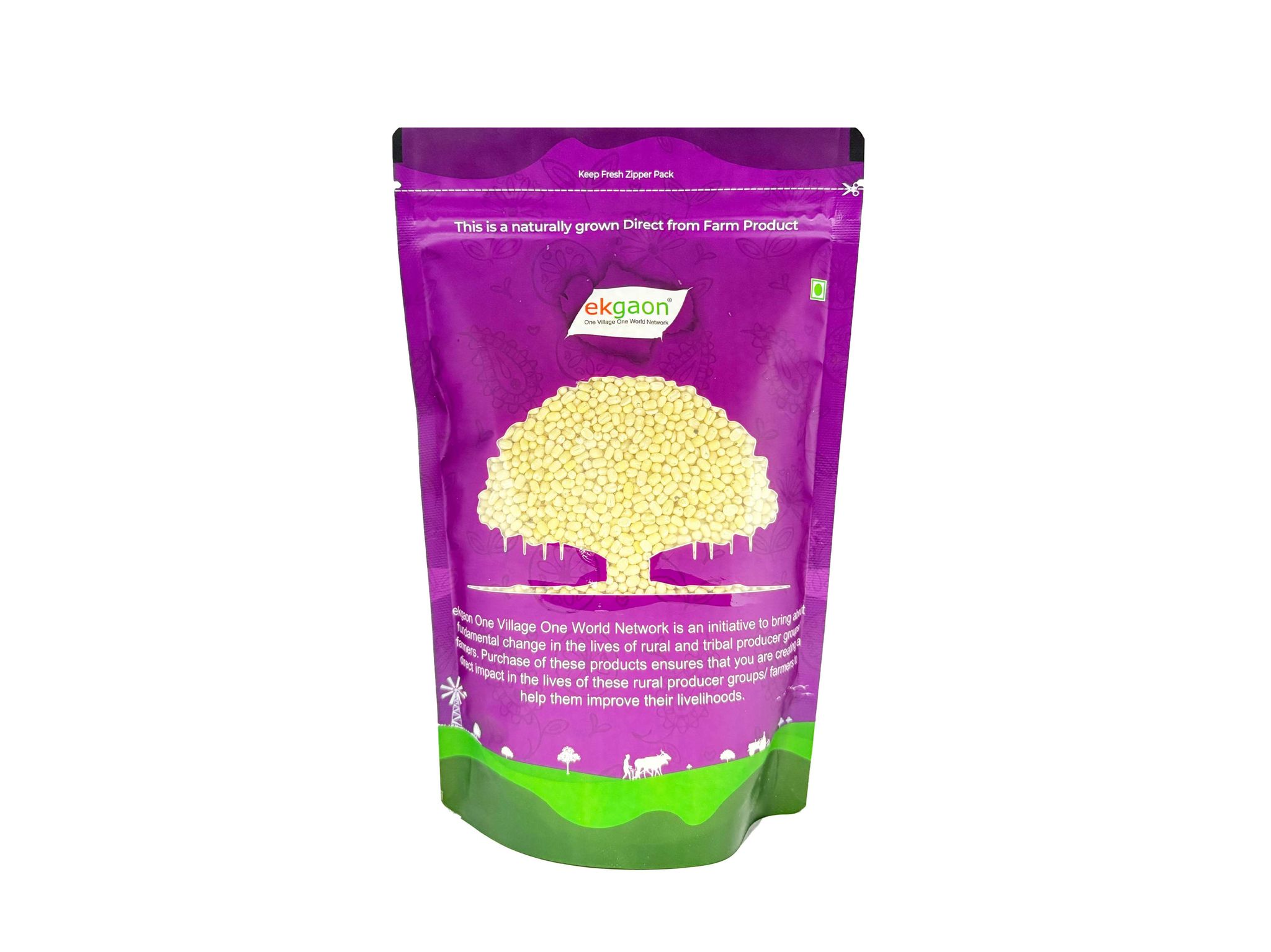 Ekgaon Unpolished Desi Urad Dal - Sabut Dhuli (whole grain & washed Black Gram) (1Kg)
