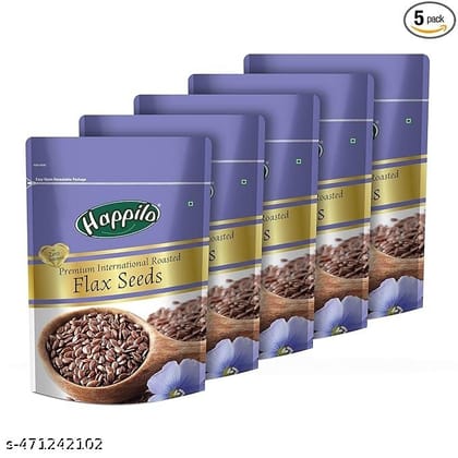 Happilo Premium Authentic Flax seeds Roasted 250g (Pack of 5)