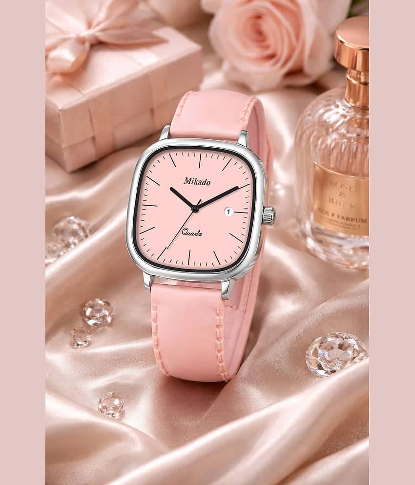 Mikado Pink Silicon Analog Womens Watch