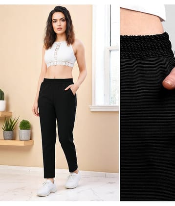 Leewan Women Knitted Joggers ( Black )