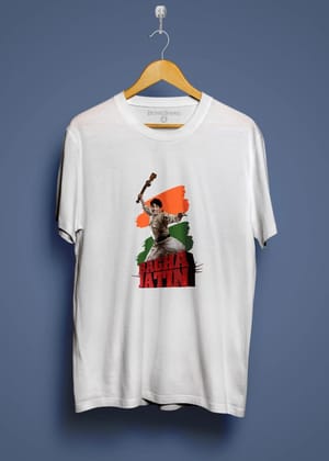 Bagha Jatin Poster-white / X-small