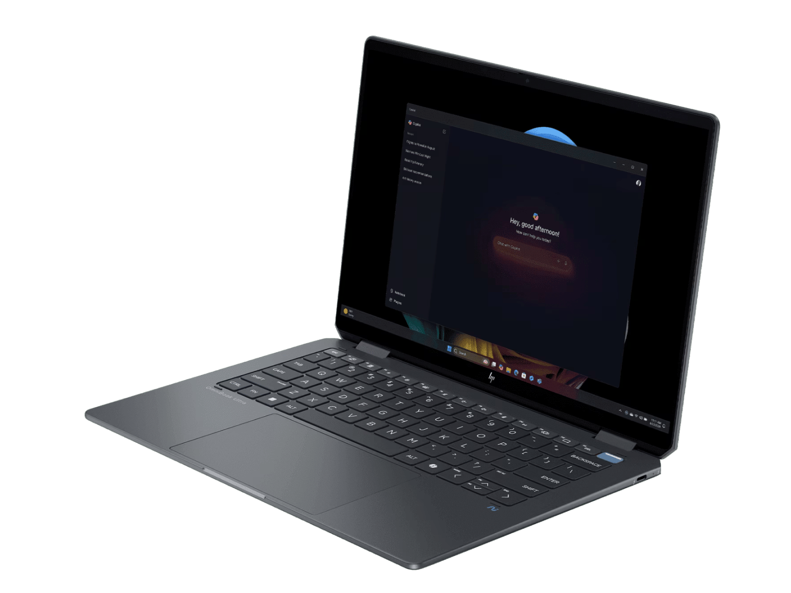 HP OmniBook Ultra Flip Laptop, Intel® Core™ Ultra 7 processor, 16GB LPDDR5X RAM,1 TB SSD Hard Drive, Gray, 14-fh0026TU