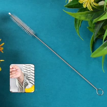 Stainless Steel Straw Cleaning Brush Drinking Pipe (20 Cm / 1 Pc)