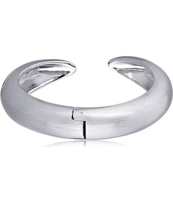 Spargz Contemporary Party Wear Silver Color Brass Openable Cuff for Women