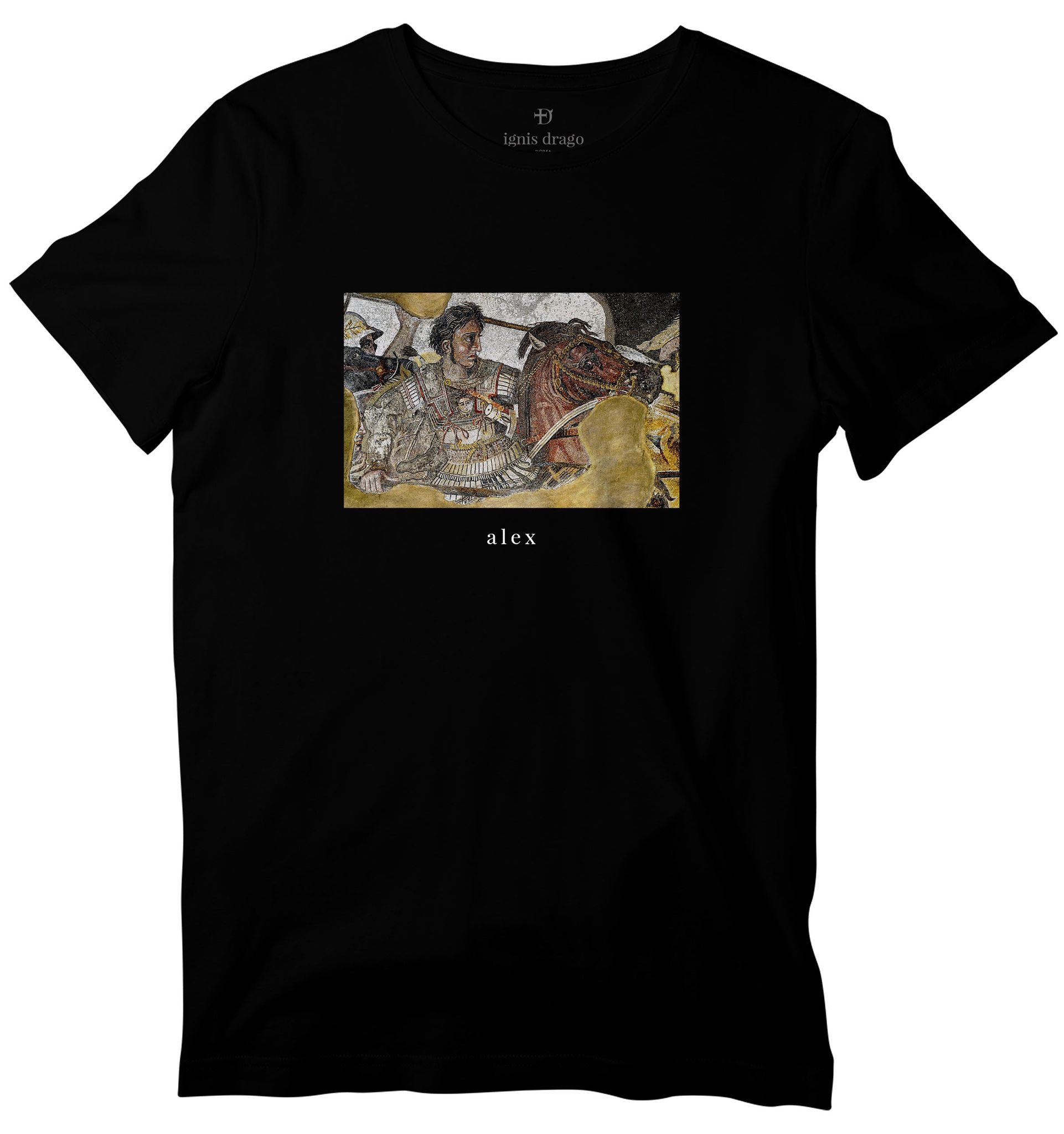 Alexander the Great T-shirt-36 - XS / Black