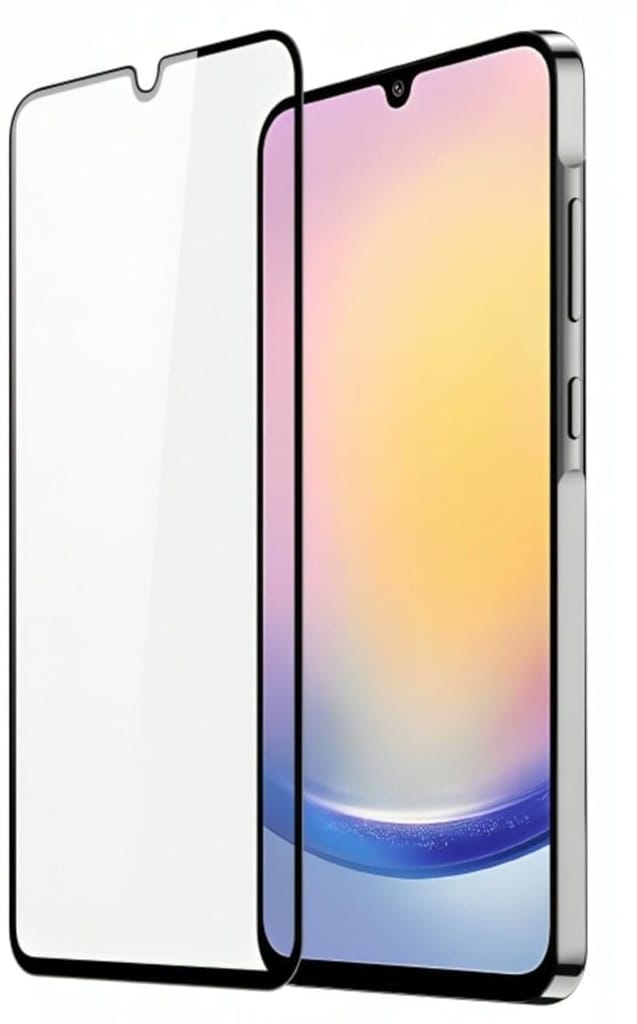 PLUGTECH Advanced Tempered Glass With Anti-Explosion 9H Hardness Edge-To-Edge Coverage Screen Guard for SAMSUNG M15