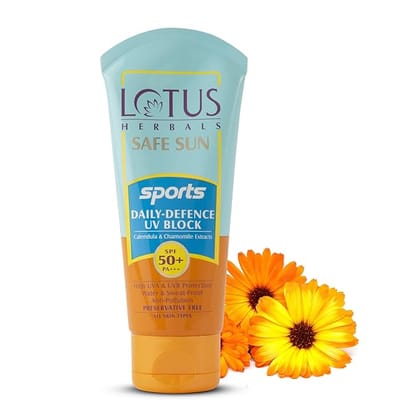 Lotus Herbals Sun Sports Daily-defence SPF 50+ PA+++, 80g