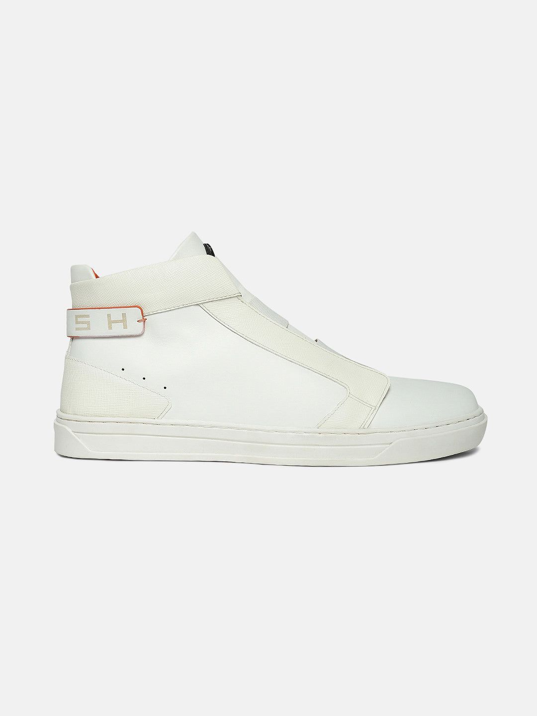 ZOH II - WHITE - White High-Top Leather Sneakers-8