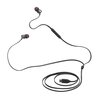 JBL Tune 310 Wired Type C Earphone, Compatible with USB-C Devices - Black