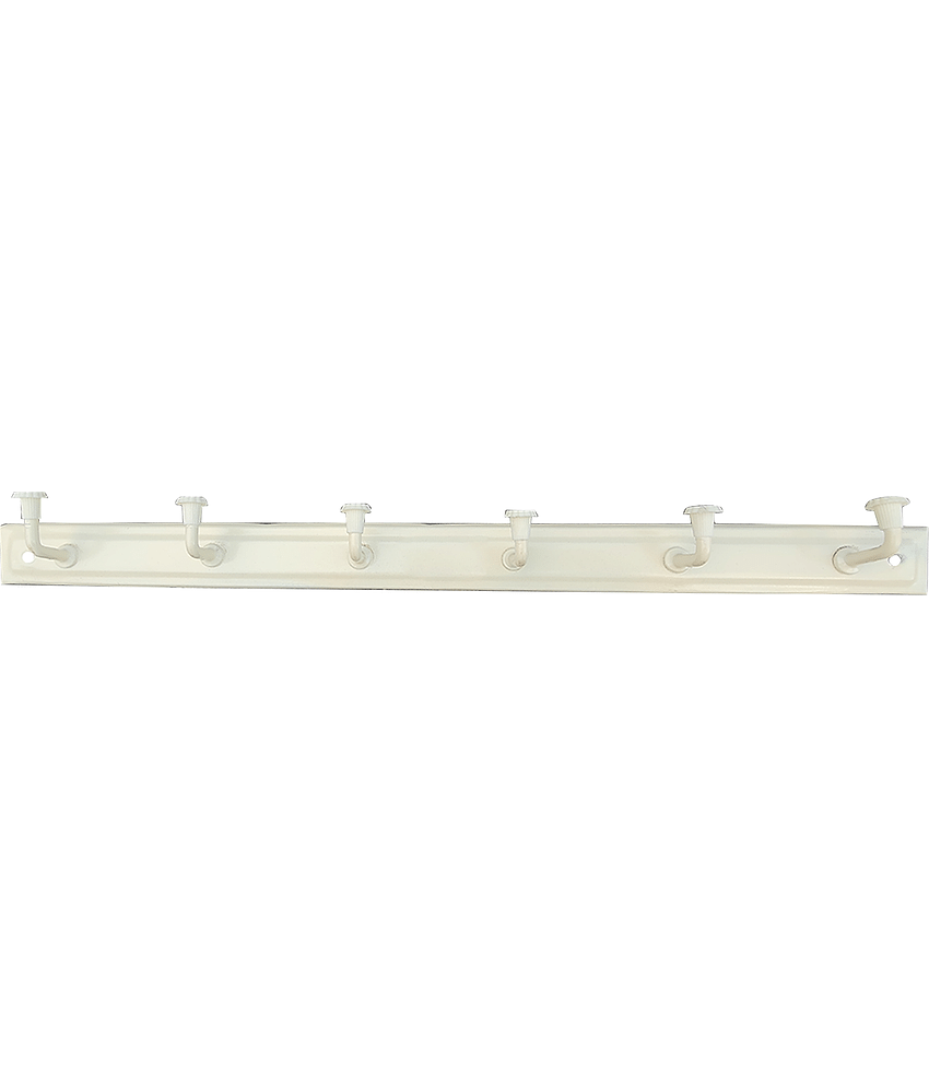 Laxmi Metal 6 Hook Door/Wall Cloth Hanger Metal Hook