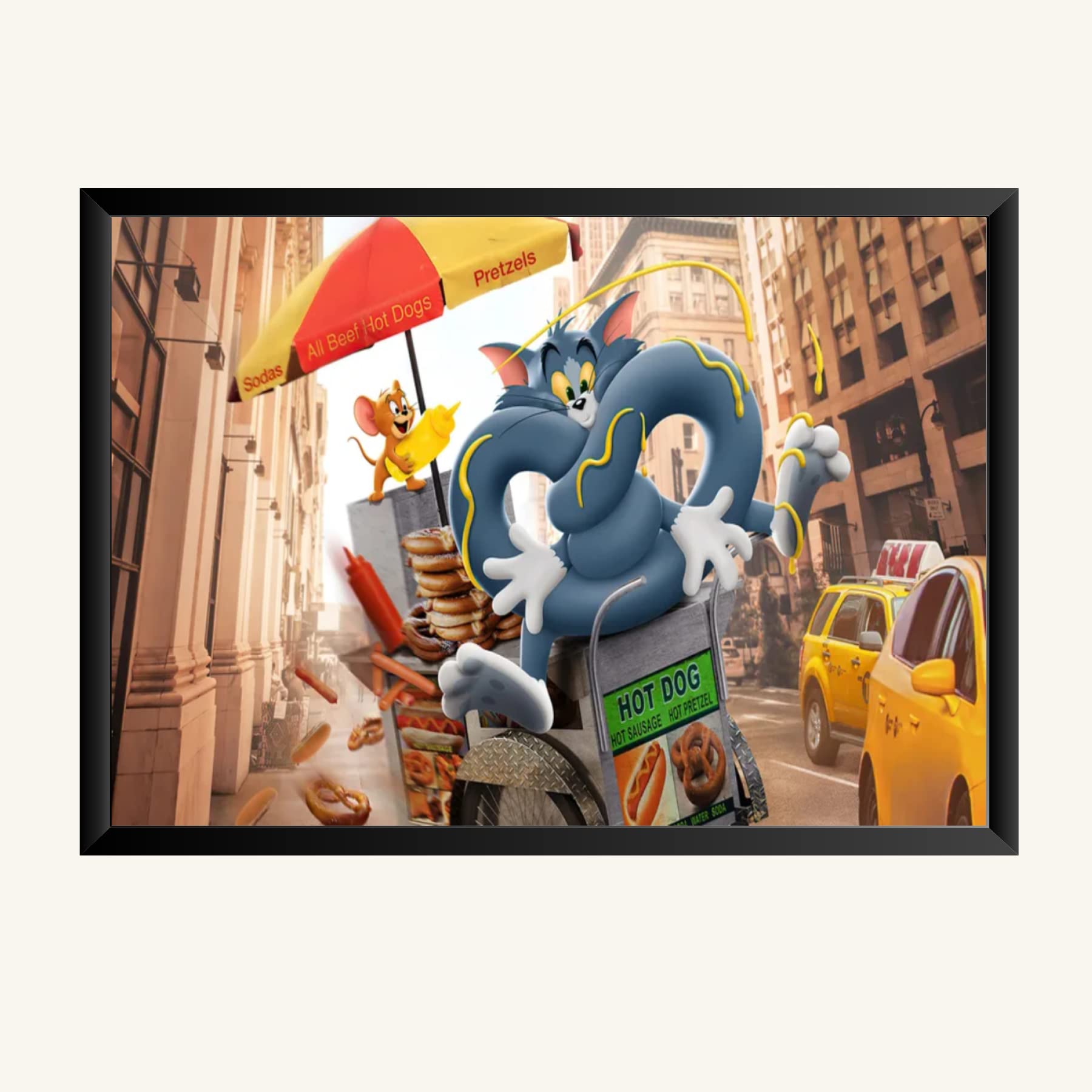 NOKKES Tom And Jerry Photo Frame Wall Poster 8X12 In Printed Poster Photo Paper 300Gsm Photo Frame For Wall Decoration _28