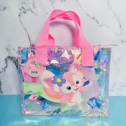 Premium Quality Squirrel Printed Multipurpose Holographic Tote Bag (Squirrel)