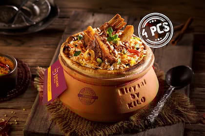Mutton Hyderabadi Dum Biryani [1/2 Kg] Serves 1-2
