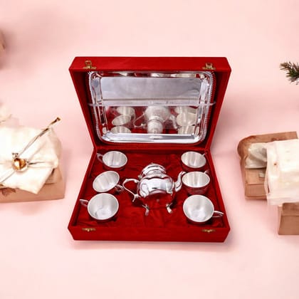 Silver Plated Decorative Tea-Set for Serving Silver Plated Decorative Tea-Set for Serving
