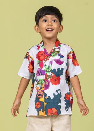 Boys Cotton Shirt | Rosa-0-6M