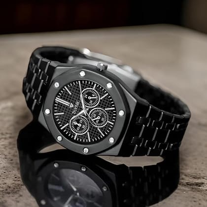 Thynk Round Dial Casual Analog Watch for Men | Elegant Design | Black Dial & Black Strap Thynk Round Dial Casual Analog Watch for Men | Elegant Design | Black Dial & Black Strap