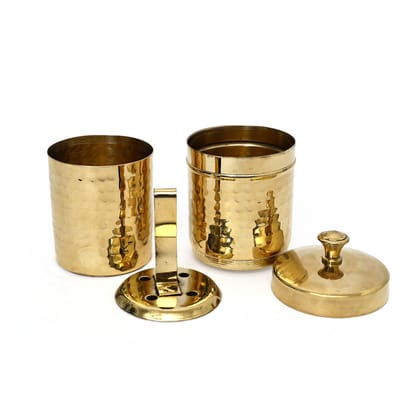 Gloss finish Brass coffee filter (Large)