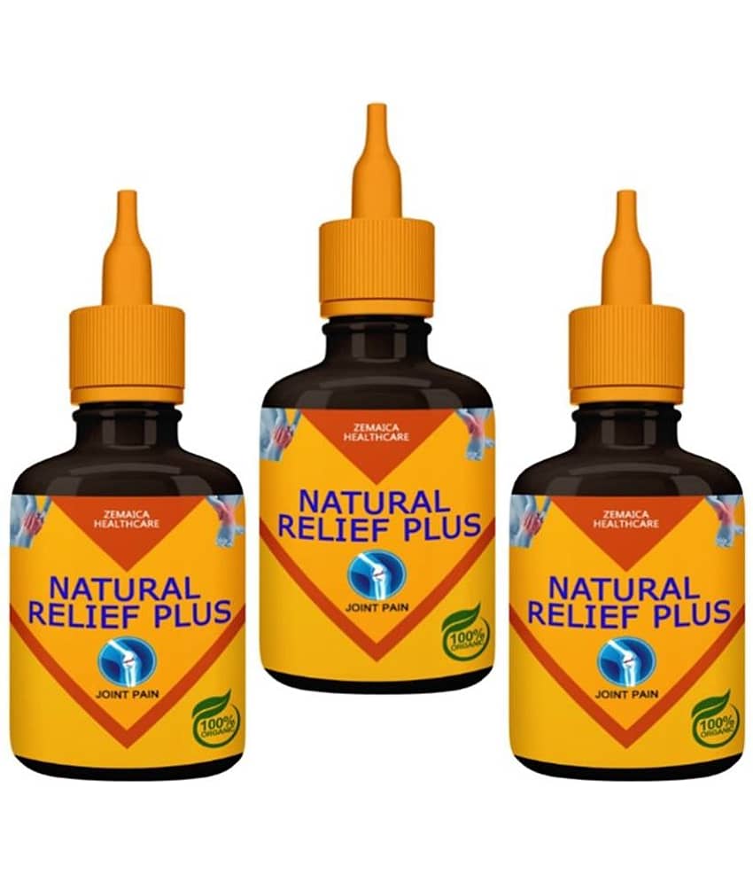Zemaica Healthcare Natural Relife Plus Joint Pain Oil Oil 180 ml Pack of 3