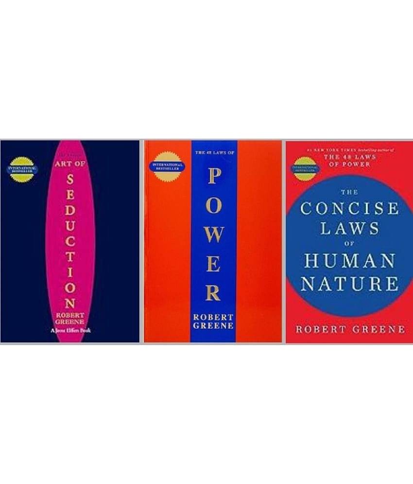( Pack Of 3 ) Concise Art Of Seduction + Concise 48 Laws Of Power + The Concise Laws Of Human Nature Paperback By Robert Greene