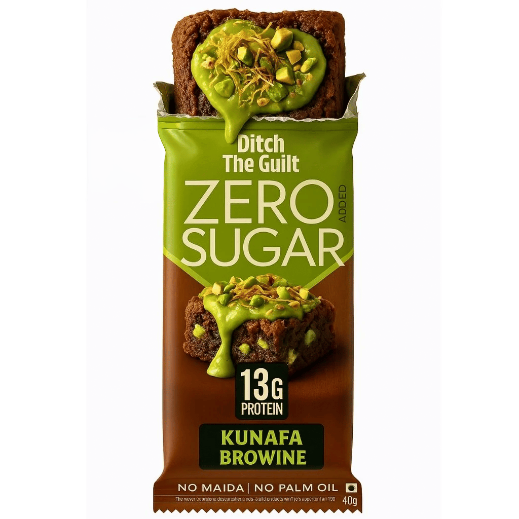 Dubai Pista Kunafa Protein Brownie • 13g Protein • Sugar Free & High Protein • 40g